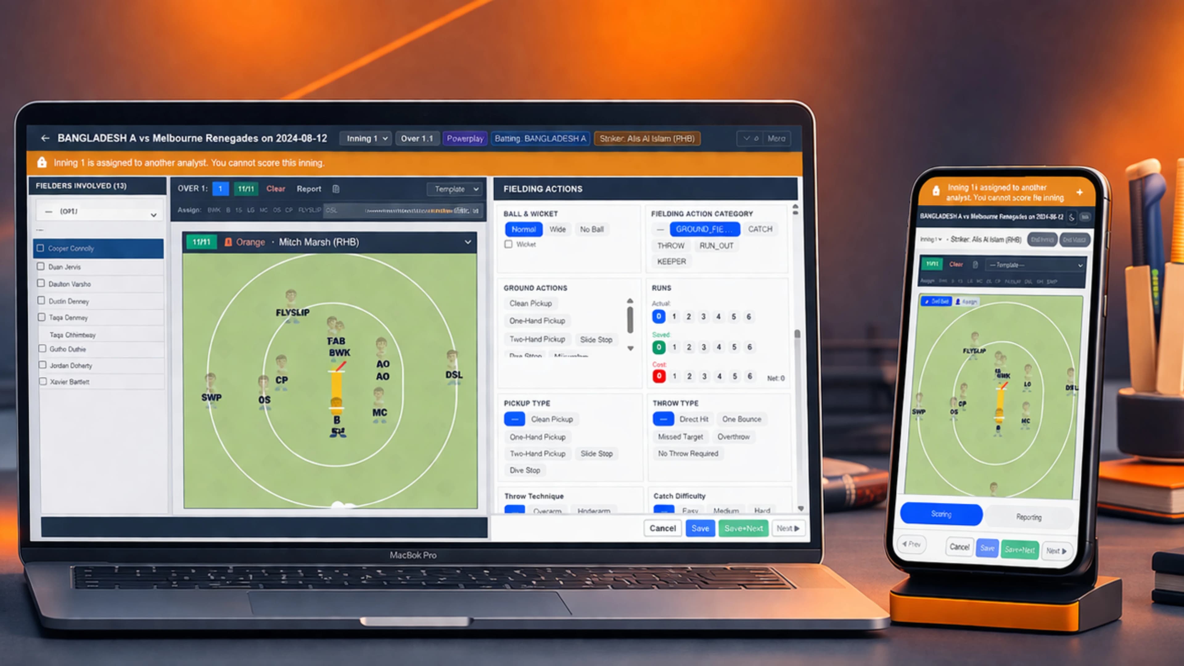 Cric Field: Fielding Performance Analytics Platform